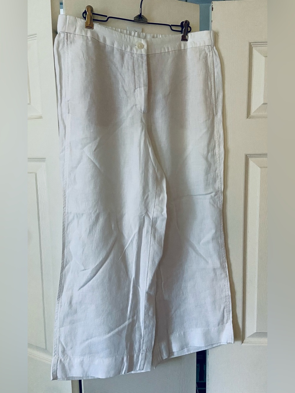 J. Jill White Linen Pants